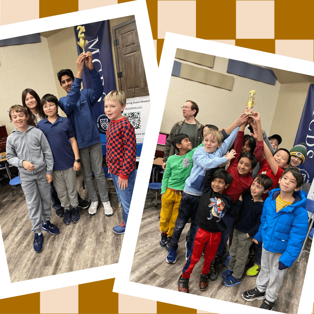 The EAGLE chess team performed superbly at the Madison Country Day School Chess Championship on Saturday. With 97 participants, some of whom traveled from Green Bay, Cedar Rapids, and Chicago, this turned out to be a rather large multi-state competition! Our K-5 team (11 players) tied with the host school, claiming 1st place on tiebreaks. Our K-8 team (5 players) took 2nd place in their section.